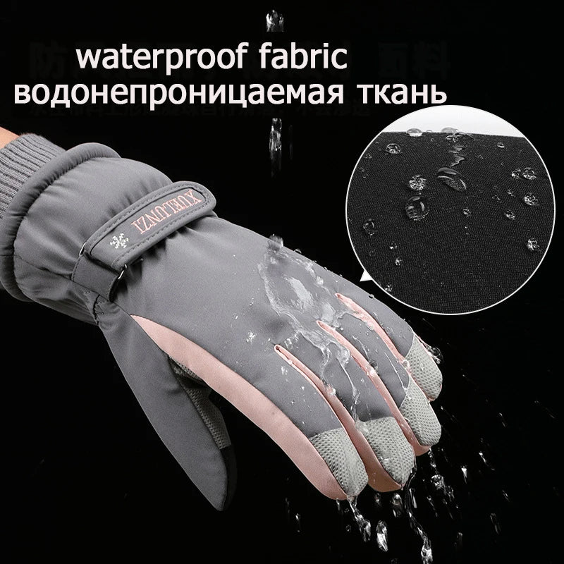 Guantes de esquí y snowboard para hombres y mujeres, motos de nieve, motociclismo, a prueba de viento, impermeables, nieve, invierno, Nuevos