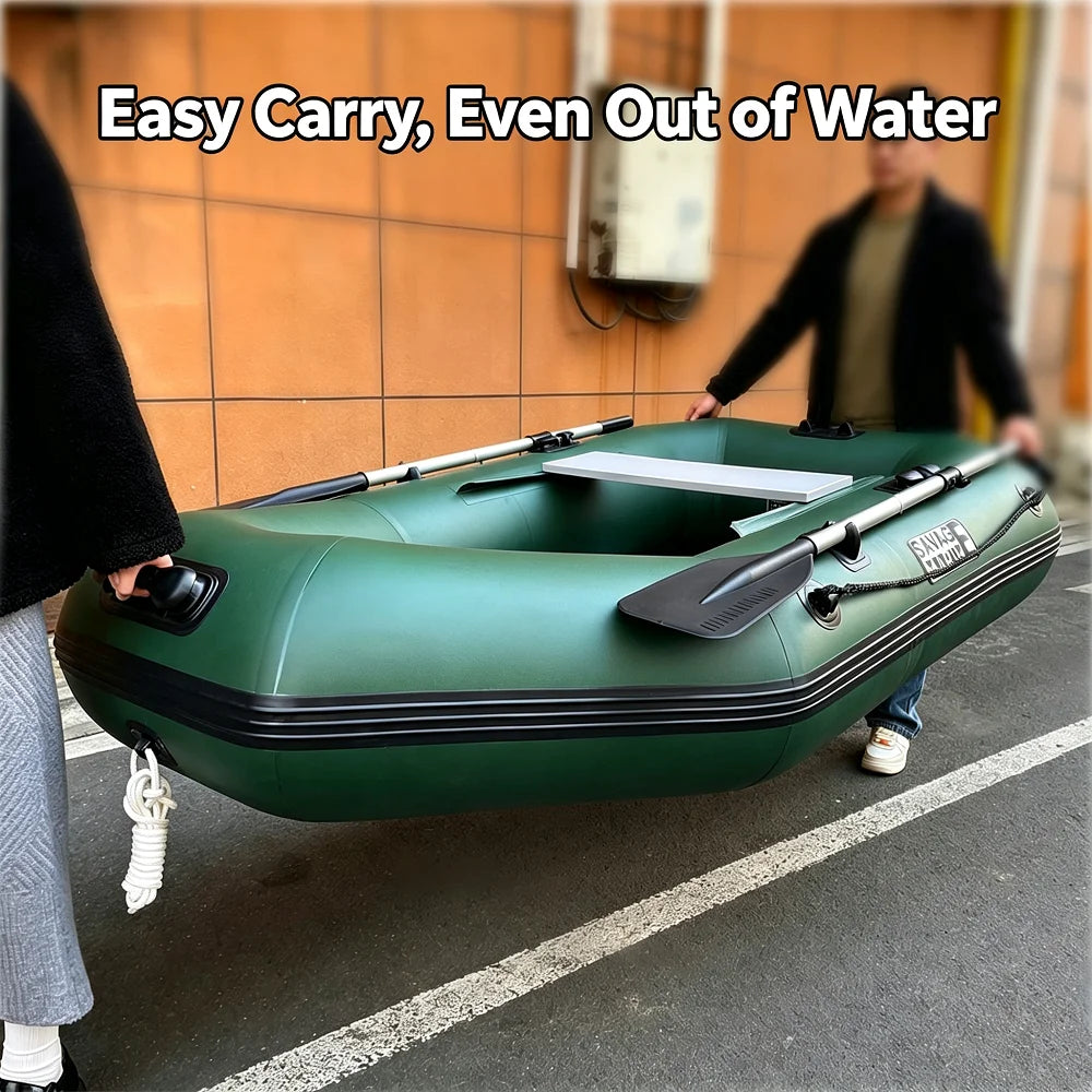 Kayak inflable del remo del barco del PVC, 3,3 m, 5 personas, bote de la canoa de pescar con los accesorios para los deportes acuáticos al aire libre