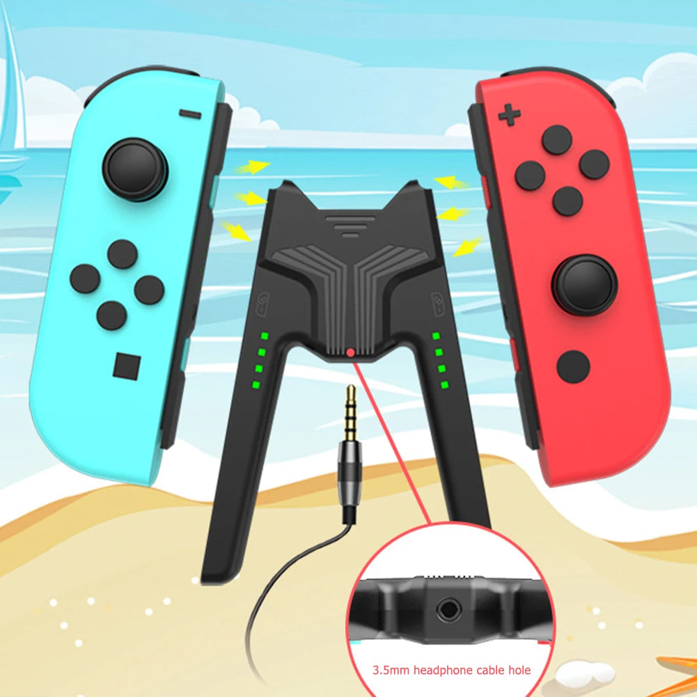Soporte de agarre de carga portátil Aolion para Nintendo Switch/OLED para controlador Joy-con base de carga para accesorios de juego Switch