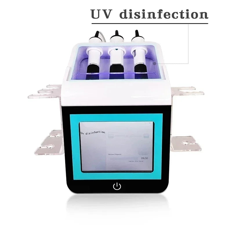 Nueva máquina 3 en 1 de burbujas de CO2 y oxígeno con UV, radiofrecuencia y ultrasonido para tensar la piel, exfoliar y cuidar la piel de forma multifuncional.