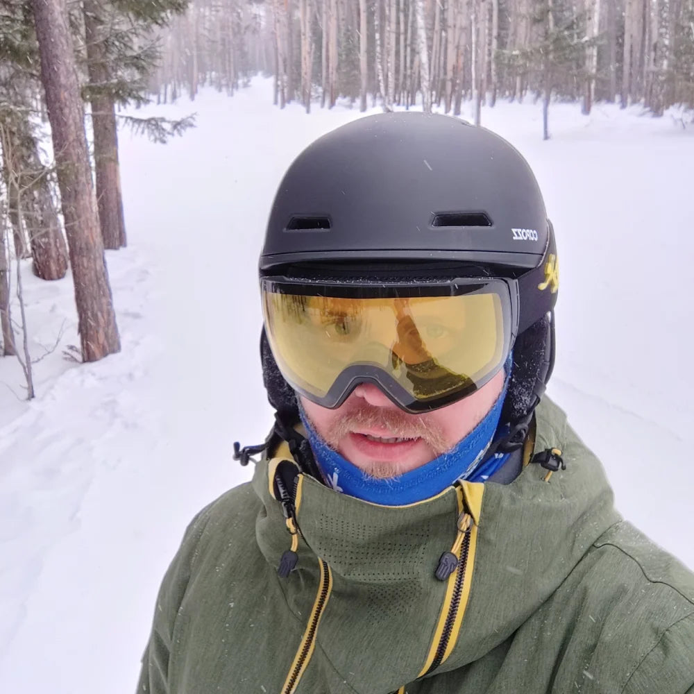 COPOZZ casco de esquí medio cubierto casco de esquí antiimpacto para adultos hombres mujeres esquí monopatín Snowboard casco de seguridad mujer hombre