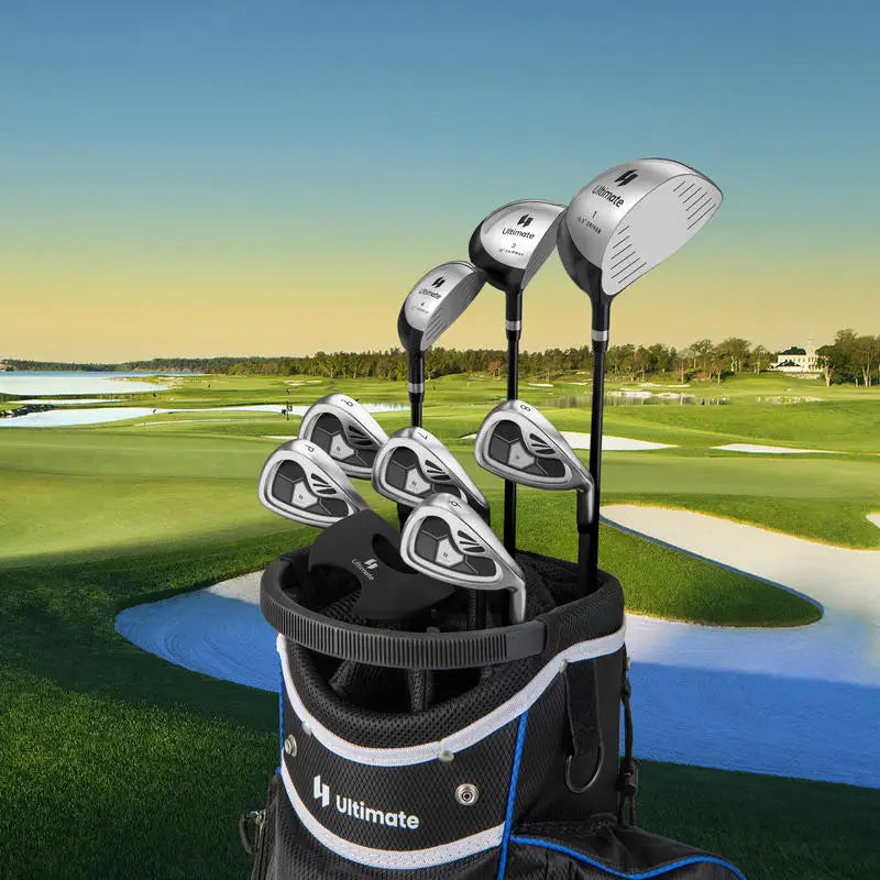 Juego Completo de 9 Palos de Golf para Hombre - Gris