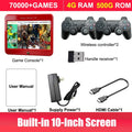 Consola de Juegos Retro T1, Pantalla HD de 10'', Más de 70,000 Juegos, Más de 60 Emuladores, 500GB/1TB/2TB, Plug & Play, 4G/8G RAM