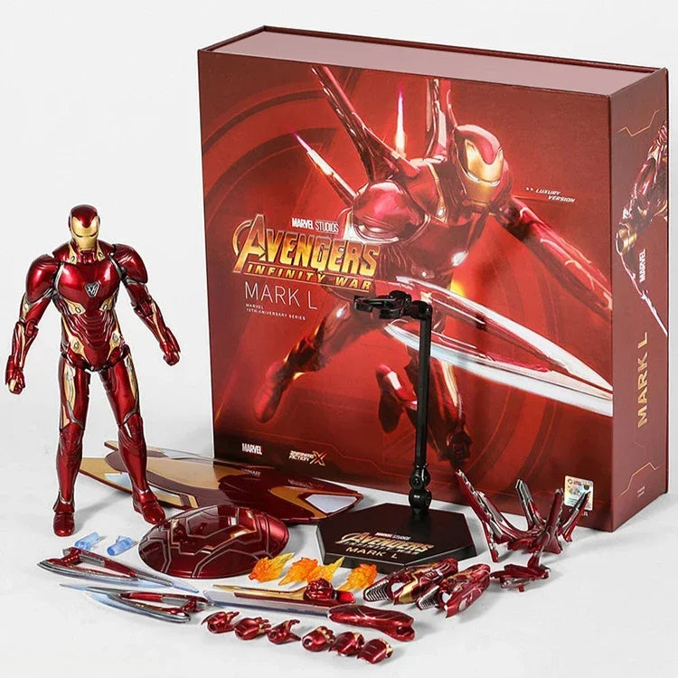 ZD Marvel vengadores juguetes Iron Man nanómetro armadura de guerra MK50 MARK50 figura de acción 7 pulgadas Mark Doll se mueve juntos adornos regalos