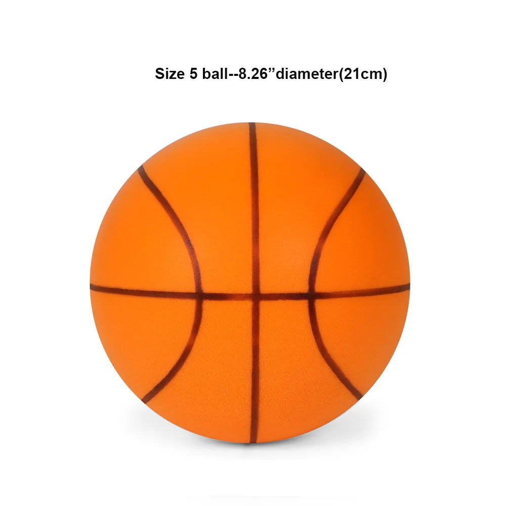 Pelota de baloncesto de goteo silenciosa para interiores, tamaño 3/5/7, de alto rebote, silenciosa, sin desformación, para entrenamiento de baloncesto en interiores