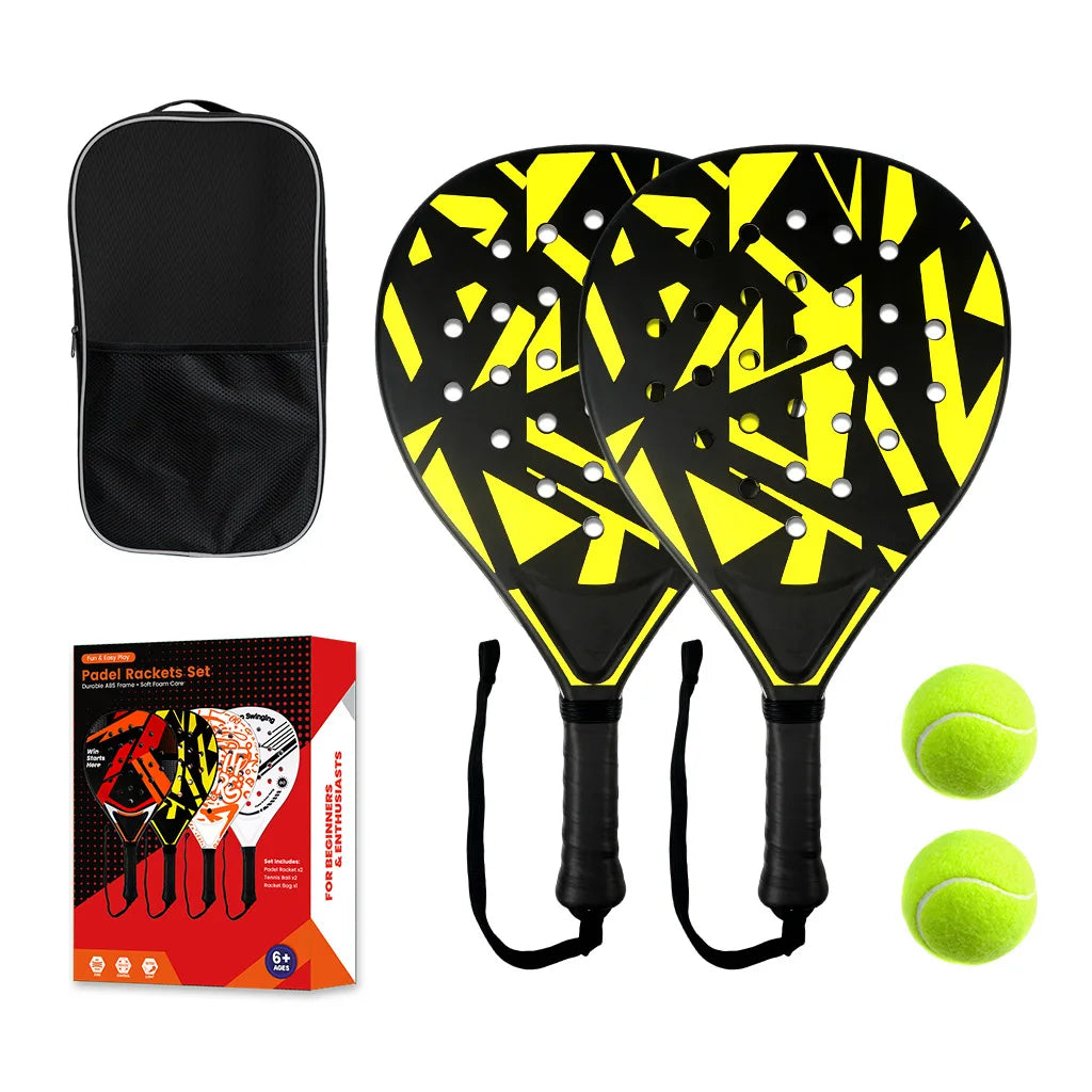 2026 raqueta de tenis más nueva |   Raqueta de padel, hecha de material de fibra de carbono ultraligero, con fuerte elasticidad y buena calidad