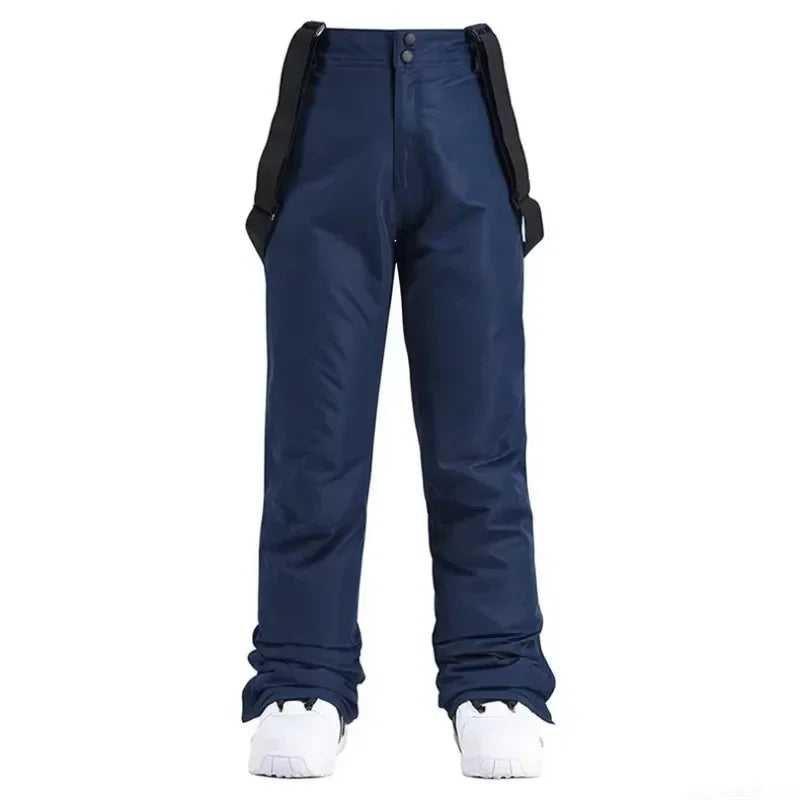 Pantalones de Esquí Gruesos y Cálidos de Invierno para Hombre y Mujer, Pantalones Impermeables y Resistentes al Viento con Tirantes, Pantalones de Snowboard para Nieve, Tallas Grandes