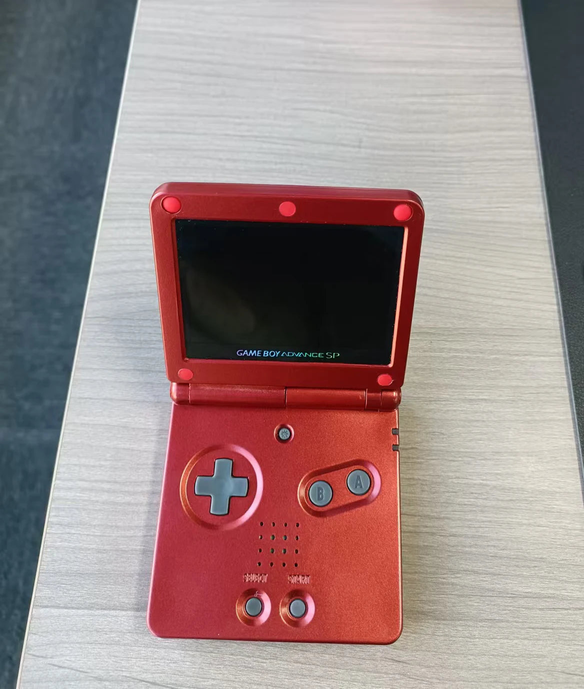 Gameboy Advance SP AGS-001 Consola de juegos GBA SP reacondicionada con nueva pantalla IPS Nueva carcasa y nivel de brillo ajustable