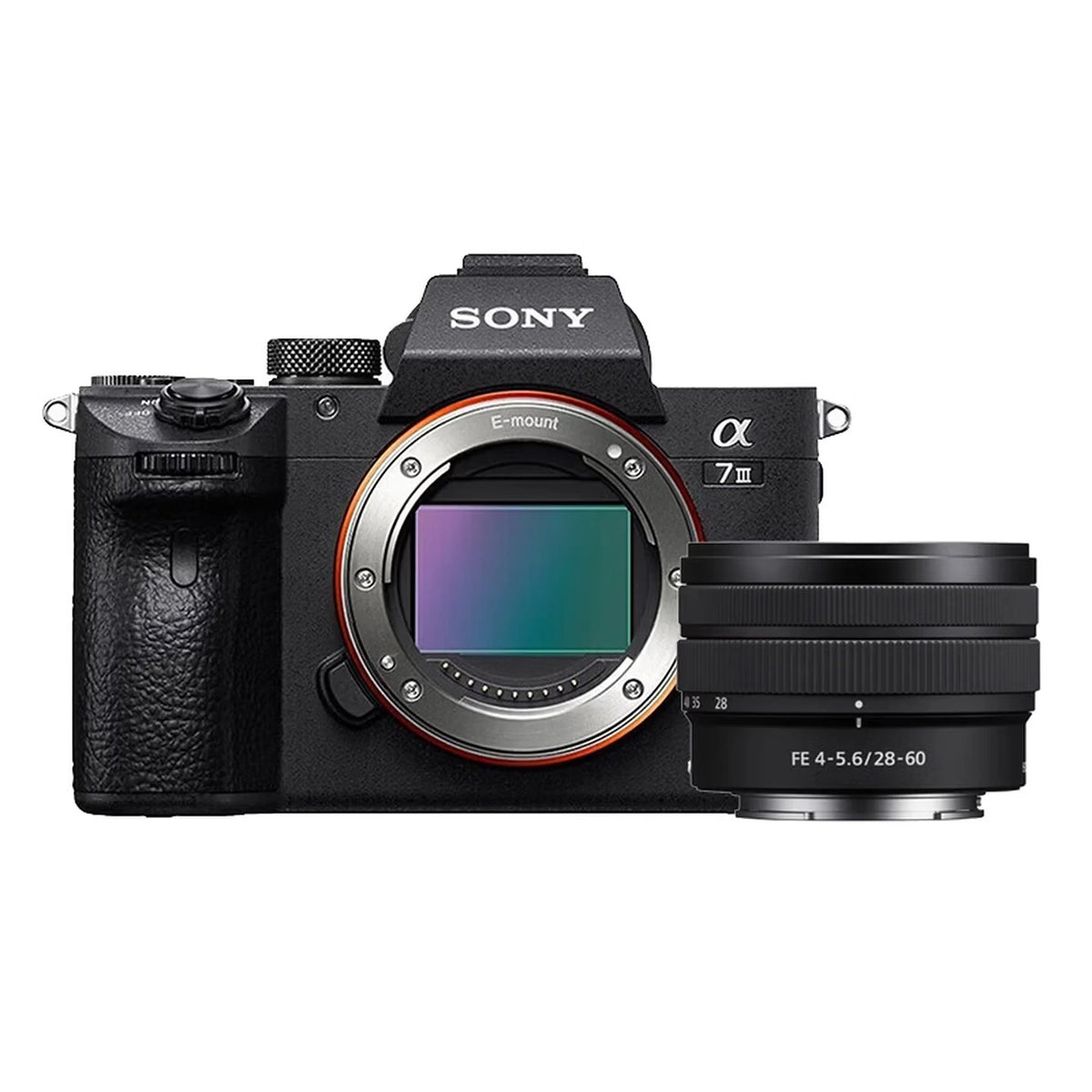 Cámara sin Espejo Sony Alpha 7 III Original, 24.20MP, Grabación 4K, Enfoque en Tiempo Real, Lente 28-60mm, A7M3, Cámara Portátil de Fotograma Completo