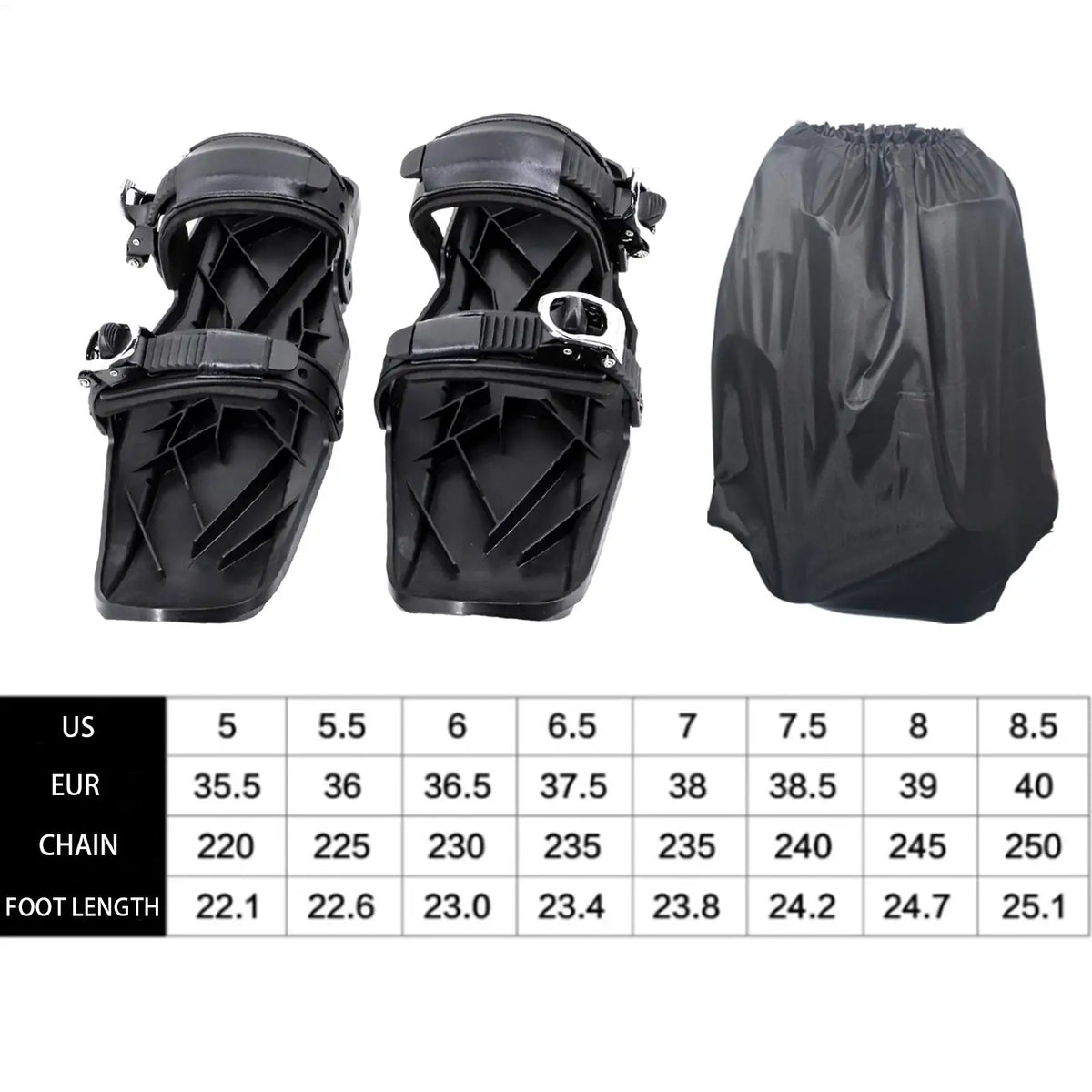 Esquís Cortos, Snowskates Cortos, Accesorio Compacto para Esquí, Herramientas de Esquí Multifuncionales Ajustables, Ligero, Antideslizante, para Nieve