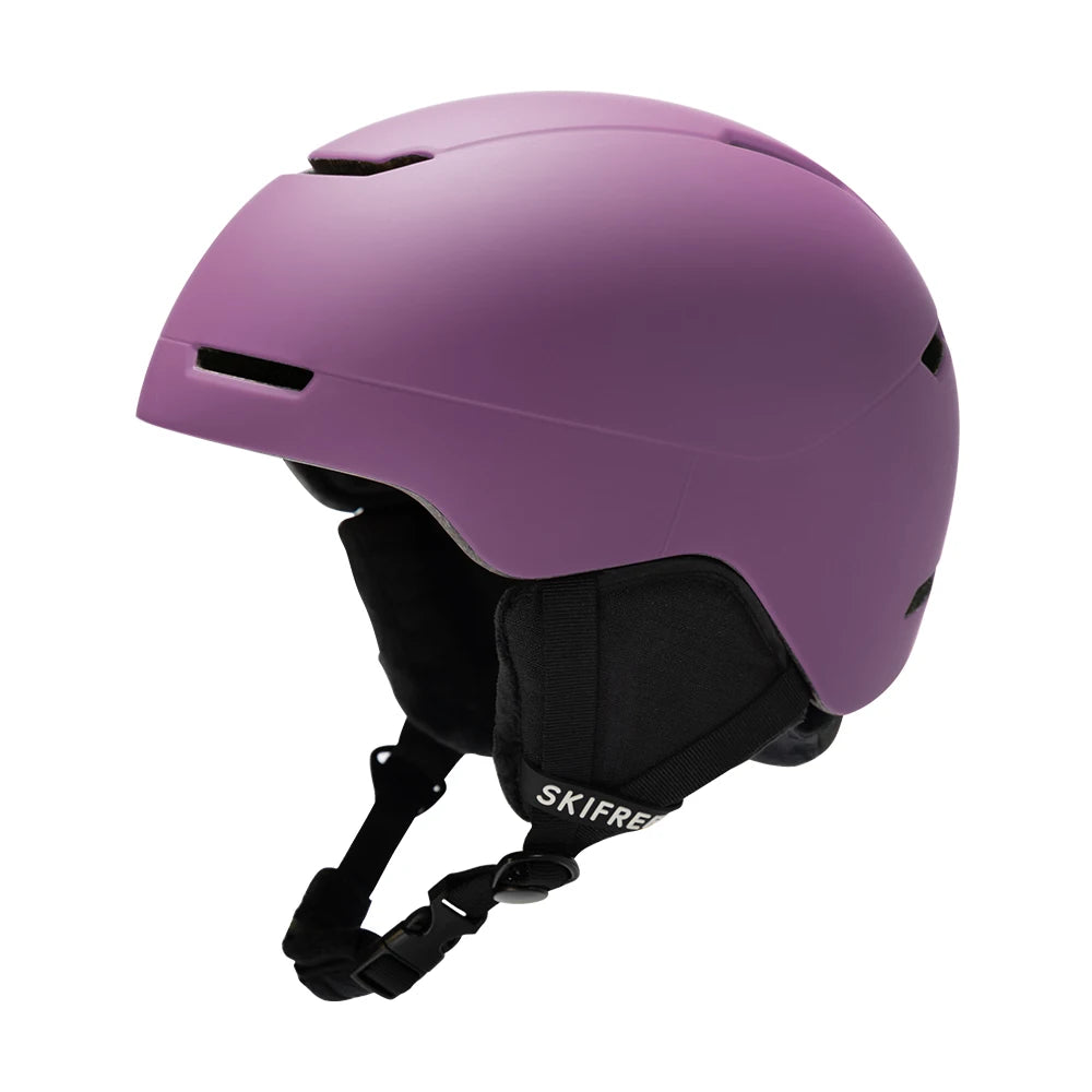 Casco de Esquí SKIFREE-S2 Zhufeng, Carcasa de PC Ligera, Almohadilla EPS, Ajuste 3D Regulable, Ajuste Asiático, Almohadillas de Oído Removibles