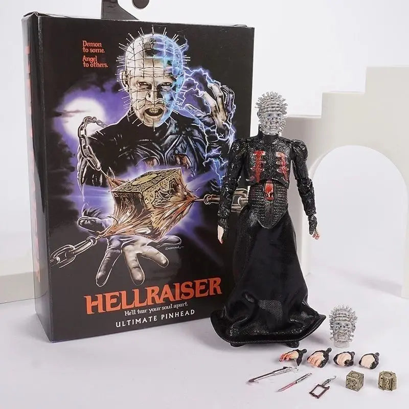 Figura de Acción NECA Hellraiser Ultimate Pinhead, Figura Coleccionable de Terror, Te Desgarrará el Alma, Regalo