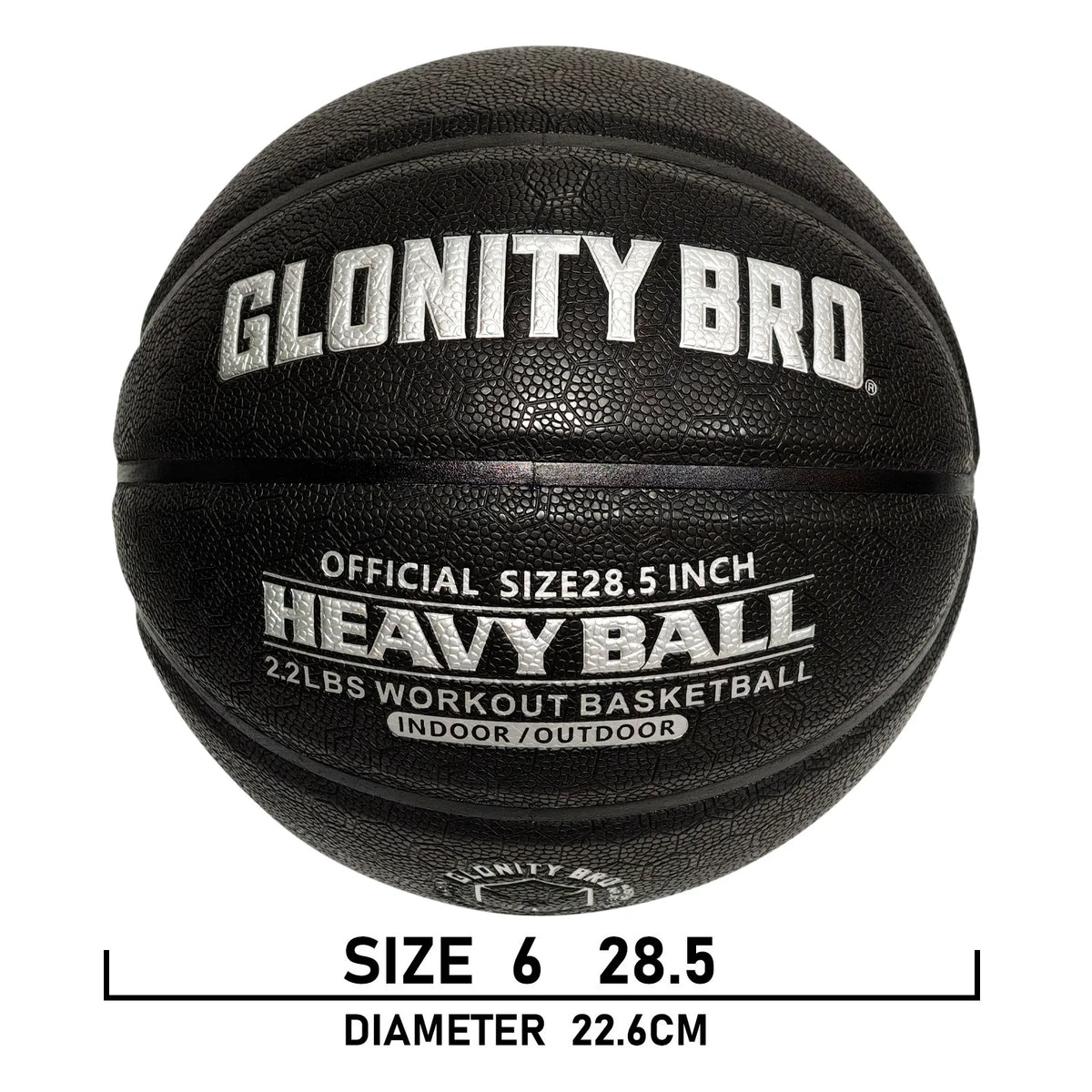 3LBS/2.2LBS 29,5 "/28,5" Pu peso entrenamiento especial baloncesto pesado para mejorar el exterior entregando habilidades de paso de goteo