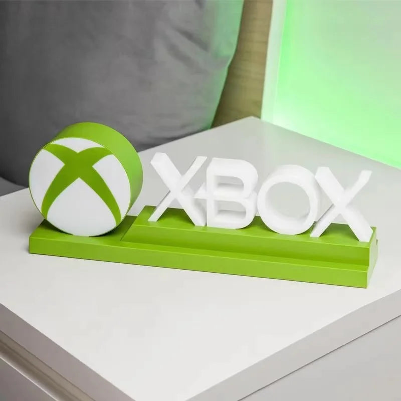 Nueva Lámpara de Iconos de Juego para PS4/PS5 con Control por Voz, Lámpara LED Decorativa, Soporte de Lámpara Colorido, Luces Nocturnas de Ambiente para Mesa