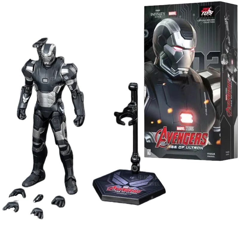 ZD Toys Iron Man MK15 MK16 máquina de guerra MK2 figura de acción Iron Man Mk47 MK35 pargo rojo 1/10 escala Iron Man colecciones regalo