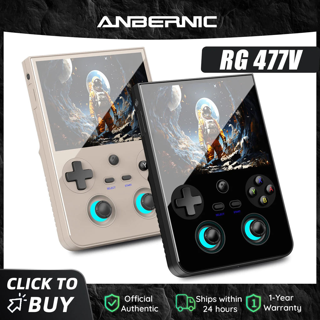 Consola de Juegos Retro Portátil Anbernic RG477V, Pantalla LTPS de 4.7 Pulgadas, 64 Bits, Reproductor de Juegos, Dimensity 8300, Multijugador en Línea, Streaming, RG 477V