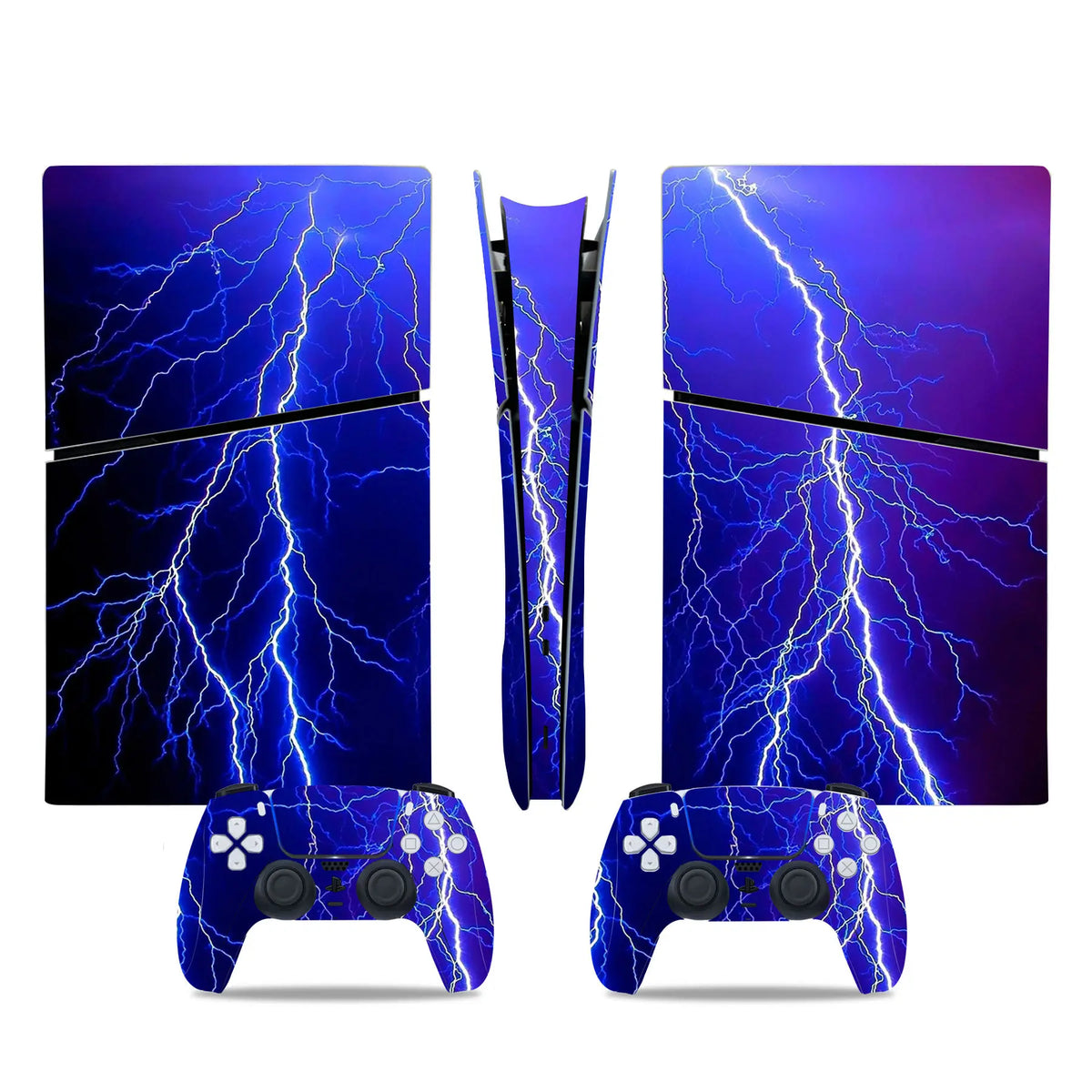 Pegatina de vinilo para PS5 Slim Digital, set completo de cubierta para consola de juegos y mando inalámbrico