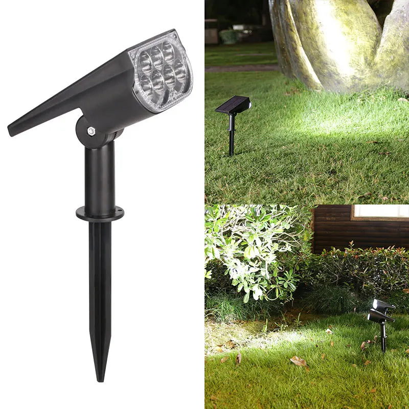 Foco solar para exteriores 2/7 LED, luces solares para paisaje, apliques de pared, impermeables, con cambio de color, decoración para jardín, patio, camino o camping