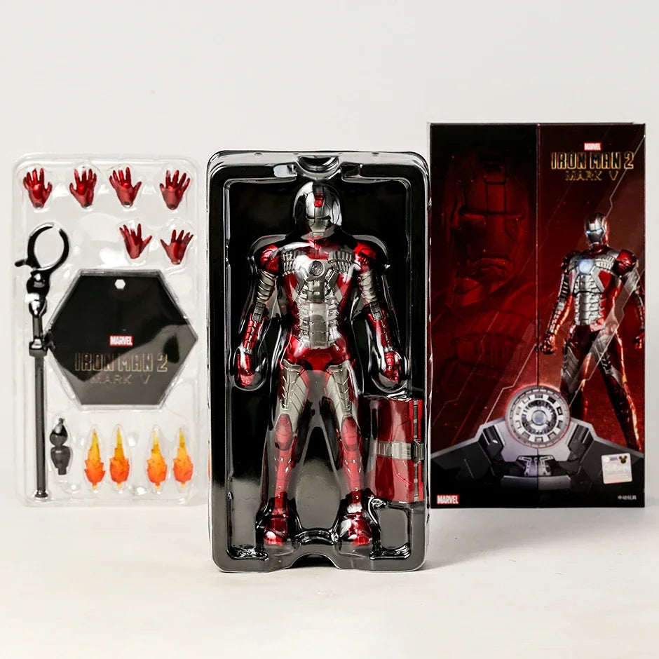 ZD Toys Iron Man Mark MK 1-7 17 21 42 43 45 46 85 Tony Stark muñeca de modelos coleccionables figura de acción de juguete