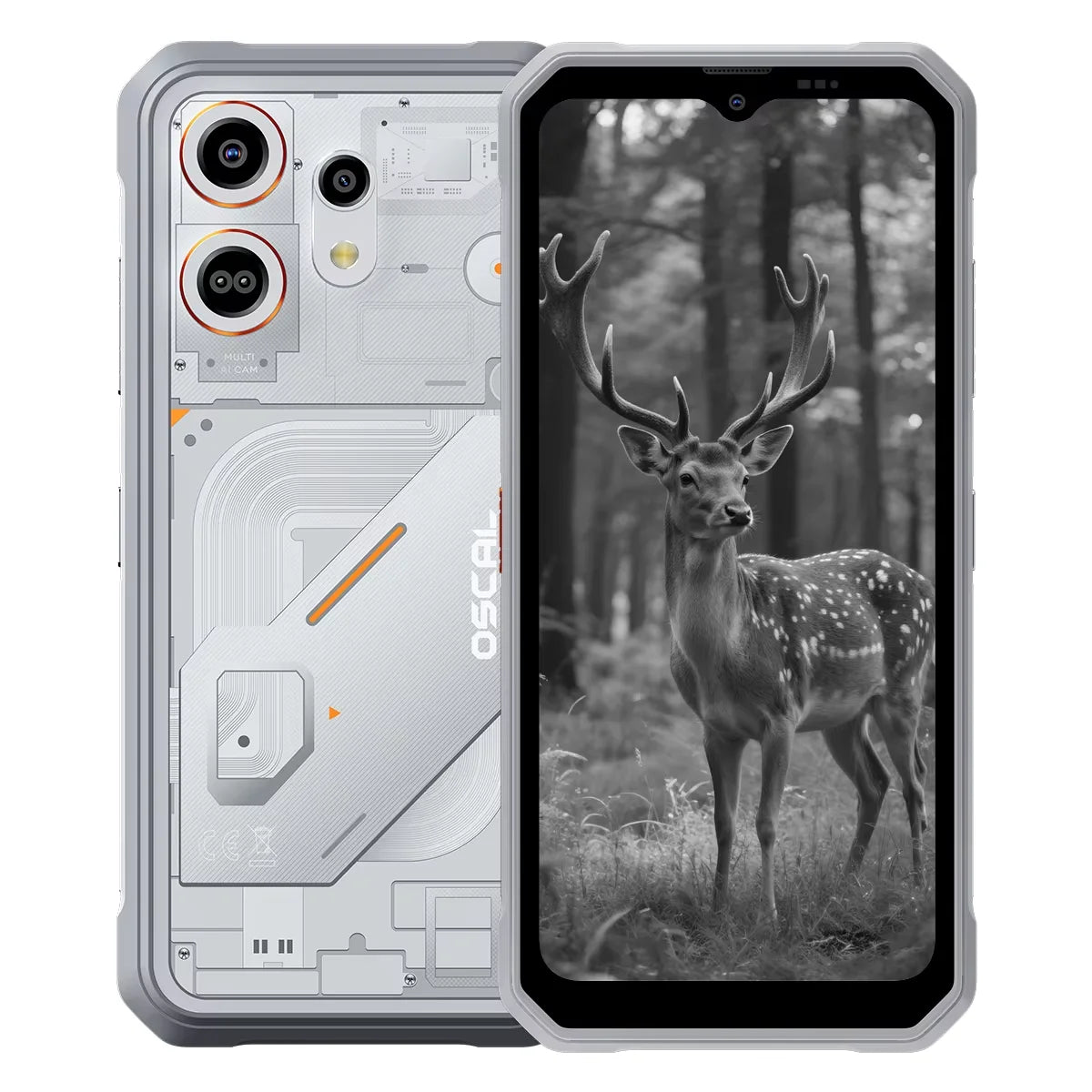 Teléfono inteligente ultrarresistente Blackview OSCAL MARINE 3, pantalla HD de 6,56" a 90 Hz, Helio G81, cámara de 13 MP + 16 MP, batería de 5000 mAh, móvil con Android 16