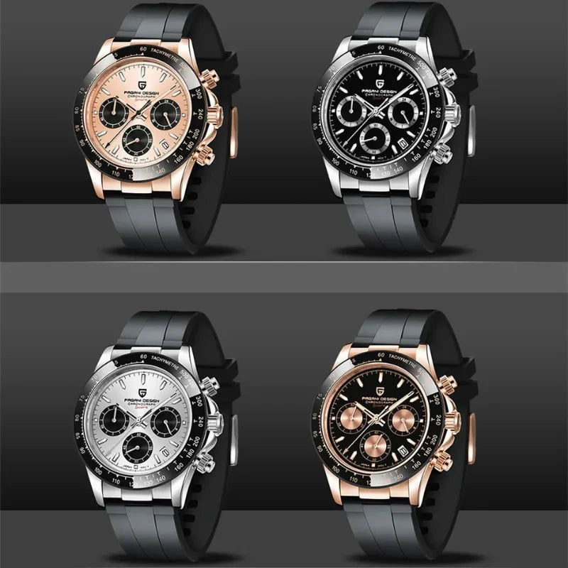 PAGANI DESIGN 2026 New Men Quartz Watches VK63 Sapphire Glaa Stainless Steel Waterproof Top Brand Chronograph Reloj Hombre