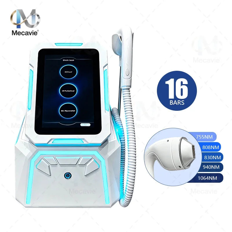 Máquina de depilación láser de diodo Soprano de 6000 W, 6 longitudes de onda, 808 nm, depilación permanente e indolora, certificación CE, depiladora profesional para salones de belleza.