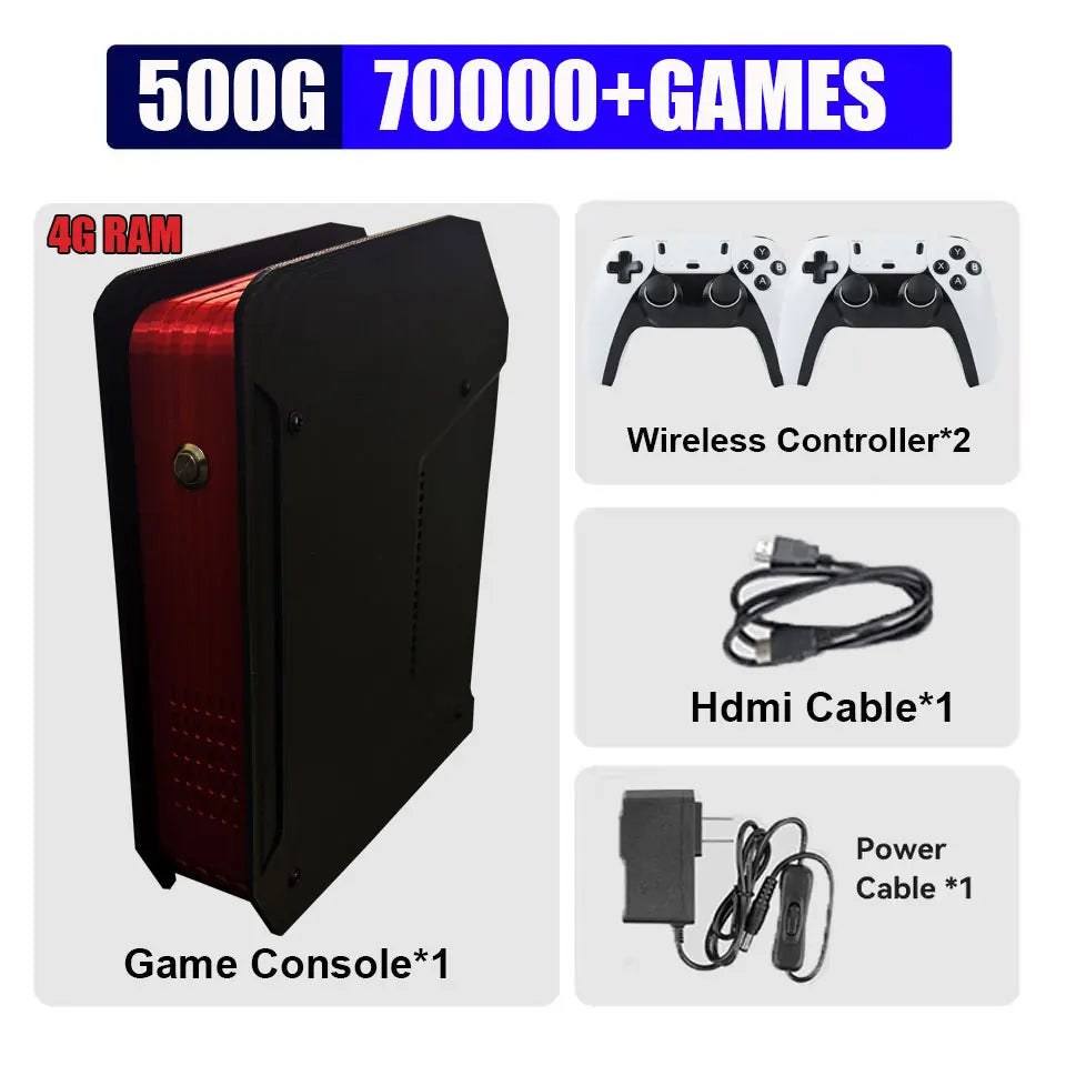 X4 Retro Video Game Console With 1T Dual-system and I3-3110M CPU  For PS2/PSP/WII/N64/DC/SS Children Gaming Gifts For Men Gift