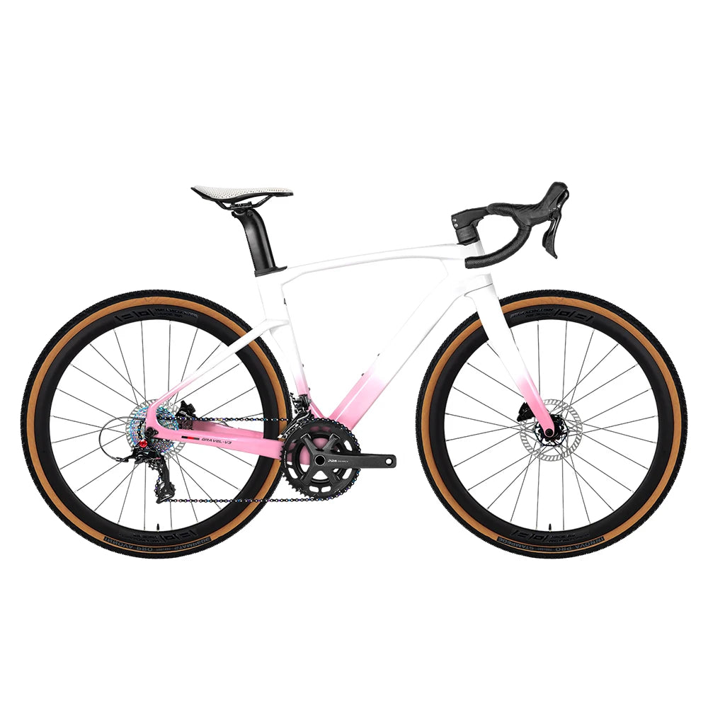 Bicicleta de gravel para carretera TWITTER de carbono, 24 velocidades, cuadro de fibra de carbono, frenos de disco hidráulicos, bicicleta de montaña, bicicleta urbana unisex para todo terreno