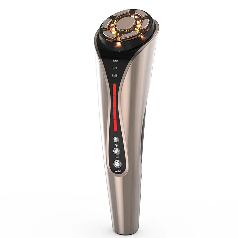Instrumento de Belleza para Lifting Facial y de Cuello, Máquina de Belleza EMS Antiarrugas con Radiofrecuencia