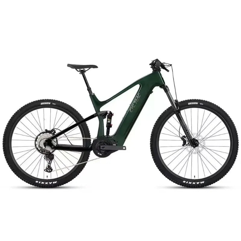 Bicicleta de montaña eléctrica todoterreno de alta potencia, 48V 500W, motor central de 12 velocidades, batería de litio integrada de 15AH 720Wh, cuadro de fibra de carbono