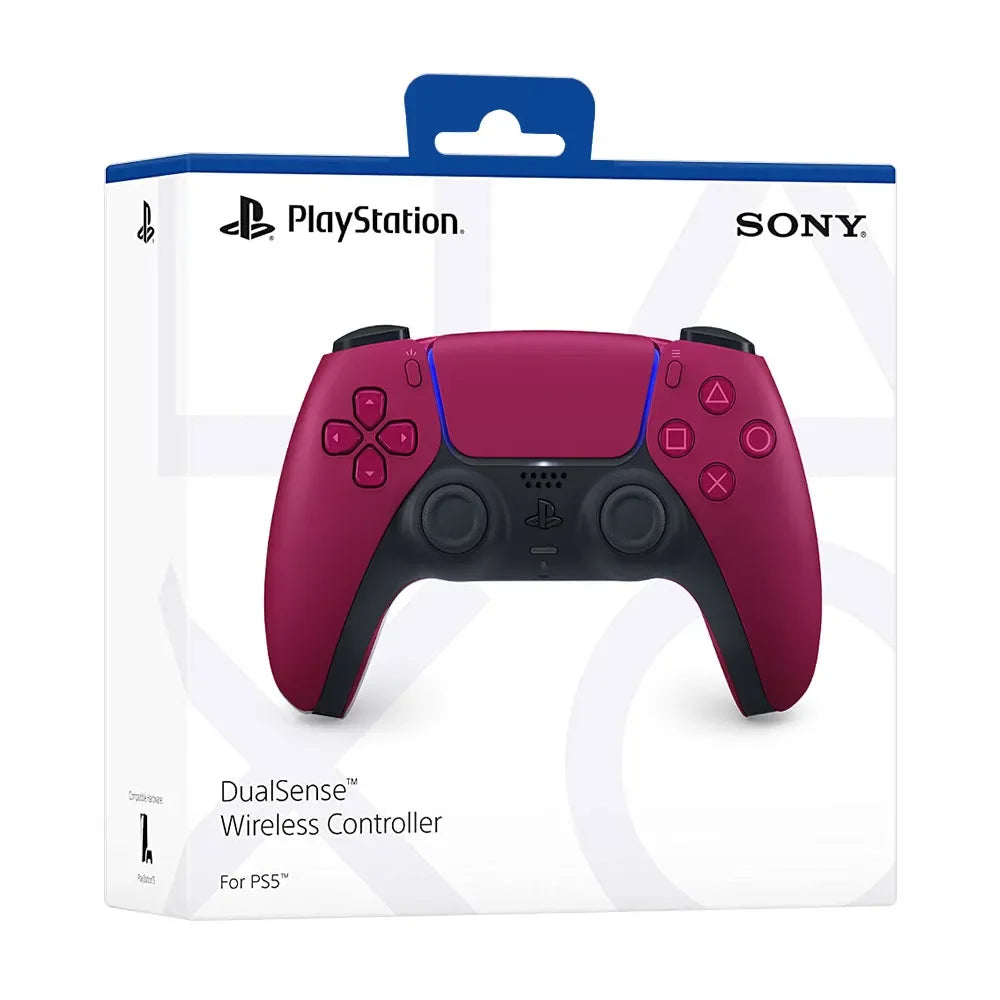 DualSense COSMIC RED Wireless Controller for PS5 - Bluetooth & USB-C, Built-in Rechargeable Battery, Haptic Feedback, Adaptive Triggers, Voice Chat, Compatible with Windows, Mac, Android, iOS, Ideal PS5 Accessories.