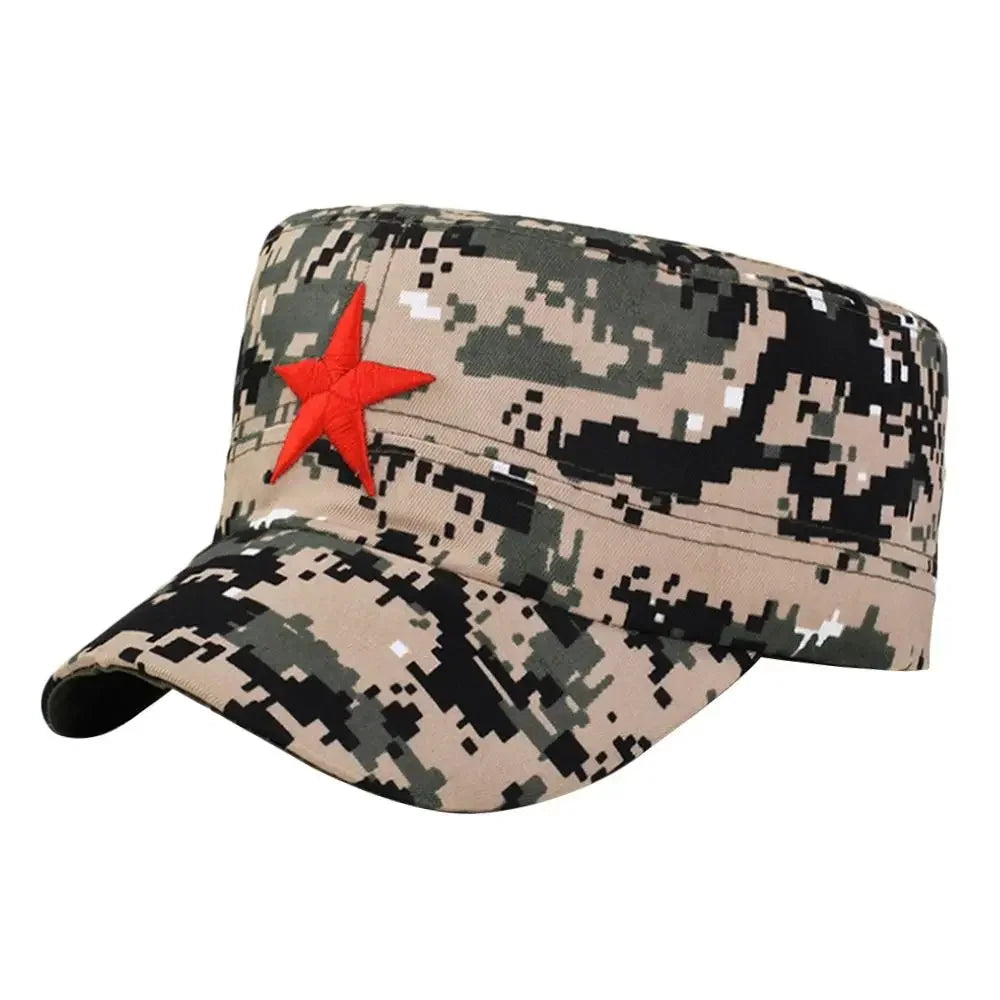 Gorra de algodón unisex para hombre, primavera, verano, playa, al aire libre, calle, estilo urbano, sombrero de sol con estrella roja, dropshipping