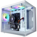 PC para Juegos, SSD NVMe de 1 TB, 32 GB de RAM, WiFi 6, Computadora de Escritorio Preensamblada (Blanca, 5700G, 1 TB, DOS, GB, 16)