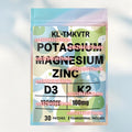 30 Parches Transdérmicos de Potasio, Magnesio y Zinc con Vitamina D3 y K2, Equilibrio Electrolítico de Alta Potencia, Apoyo Energético