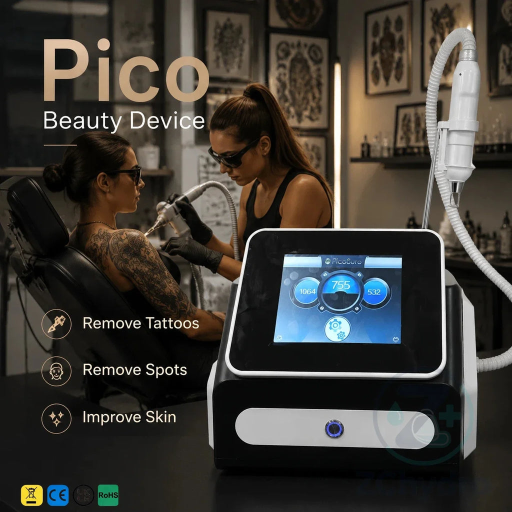Máquina profesional de tratamiento facial con tecnología Pico para mejorar la apariencia de la piel, ideal para salones de belleza. Máquina de belleza avanzada para el cuidado y la mejora de la piel, que aporta un aspecto