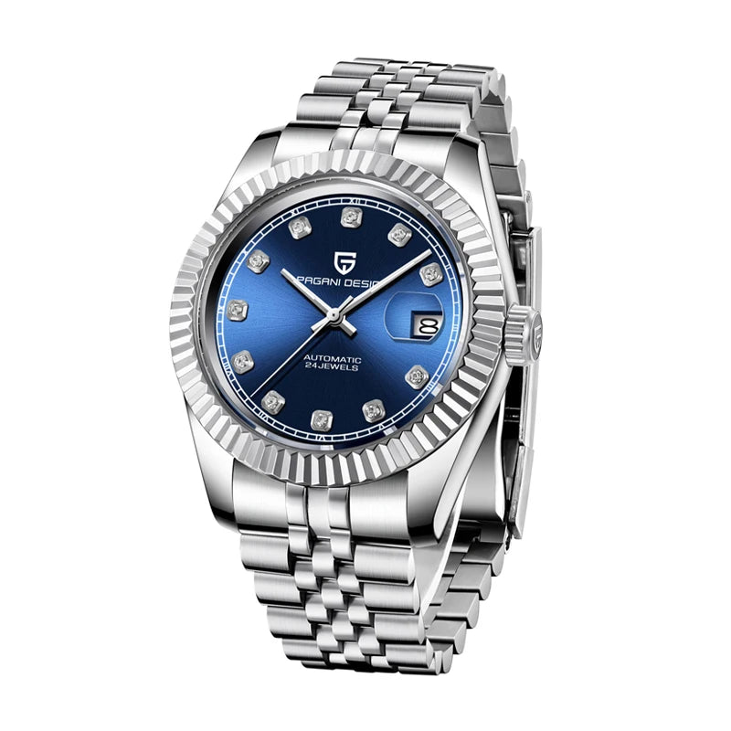 Reloj para hombre PAGANI DESIGN PD1645, movimiento automático, resistente al agua 100M, acero inoxidable, cristal de zafiro, reloj deportivo y de negocios