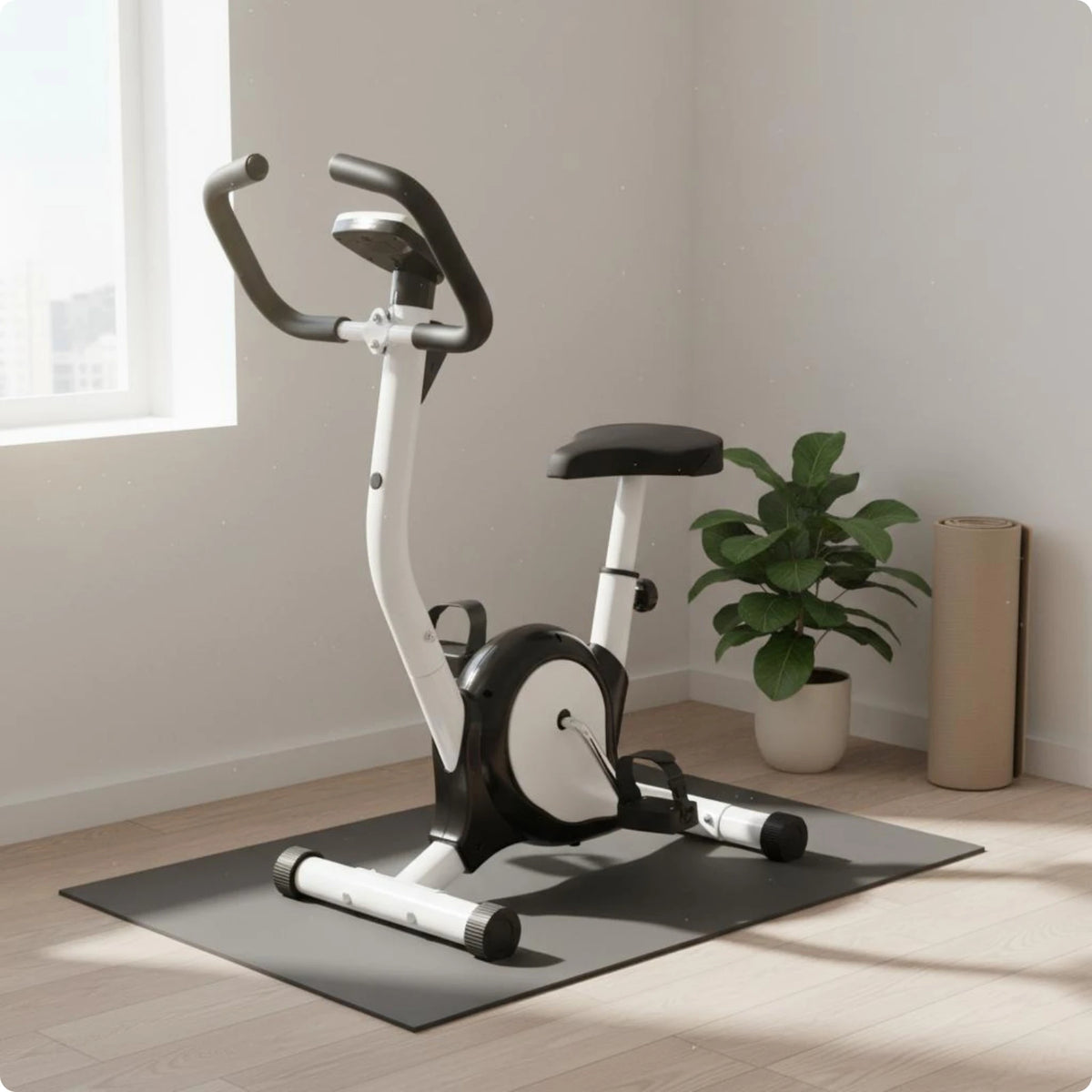 Bicicleta Estática para Niños, Tamaño Compacto, Bicicleta de Ejercicio para Niños, Equipo de Gimnasio en Casa, Asiento Ajustable, Pedales Antideslizantes