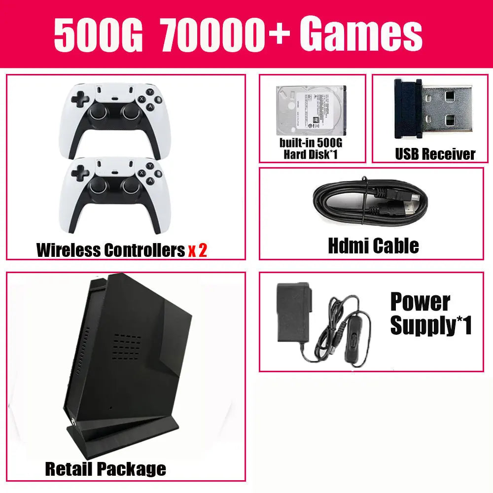 Mini PC Retro Game Box G3 Pro Sistema Dual 99999+JUEGOS 8/16G RAM 2/4TB ROM Juego para PS2 PS3 WIIU WII SS GAMECUBE Sega Saturn Intel