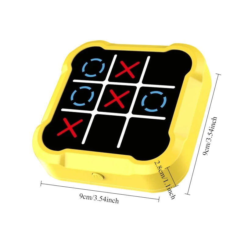 Tablero de ajedrez electrónico de tres en raya, juguete educativo de estrategia multifuncional para niños, juego mental interactivo, diversión entre padres e hijos