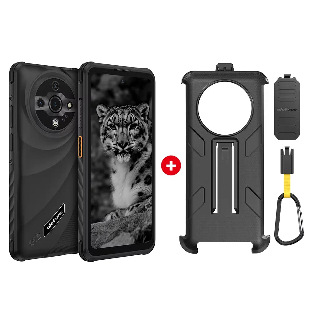 Teléfono robusto Ulefone Armor X31, 6.56'', 12 GB RAM + 128 GB ROM, cámara nocturna de 48 MP, Android 14, NFC, emisor de infrarrojos, smartphone 4G, versión global