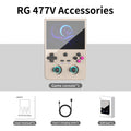 Consola de Juegos Retro Portátil ANBERNIC, Pantalla LTPS In-Cell de 4.7" 1280*960, Android 14, 5500mAh, RG477V, Reproductor de Videojuegos con IA, Regalos para Niños