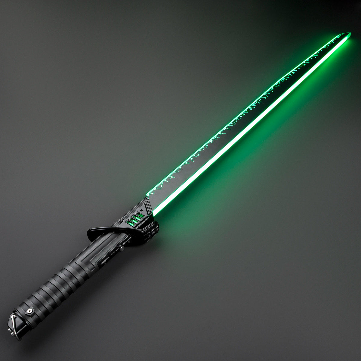 DamienSaber Dark Saber Xeno3.0 Pixel Sensitive Smooth Swing Lightsaber Heavy Dueling Metal Handle with 34 Sound Fonts Bluetooth