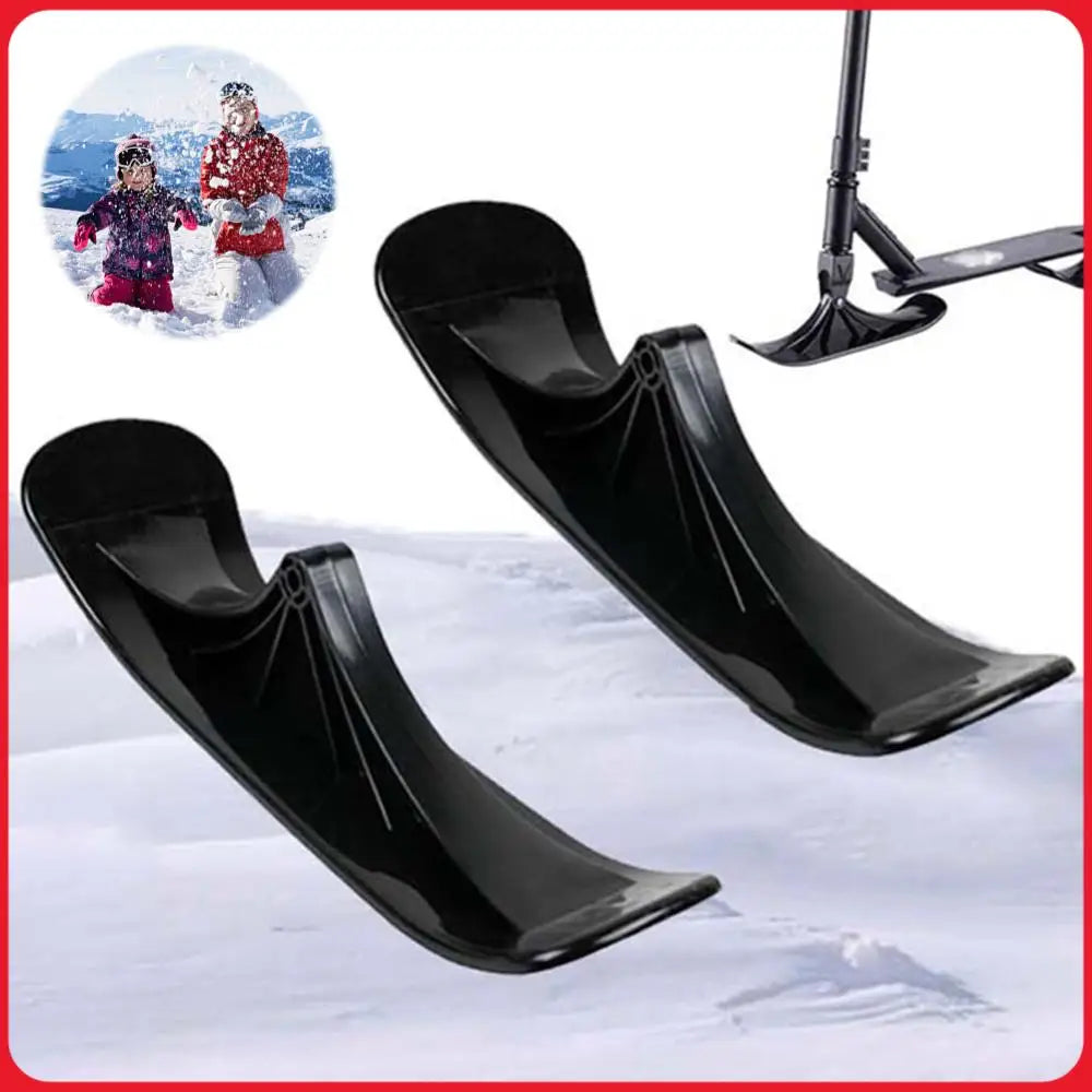 1 Par de Trineos para Scooter, Trineo de Nieve, Tabla de Trineo, Juego de Trineos de Nieve para Niños, Accesorios para Exteriores
