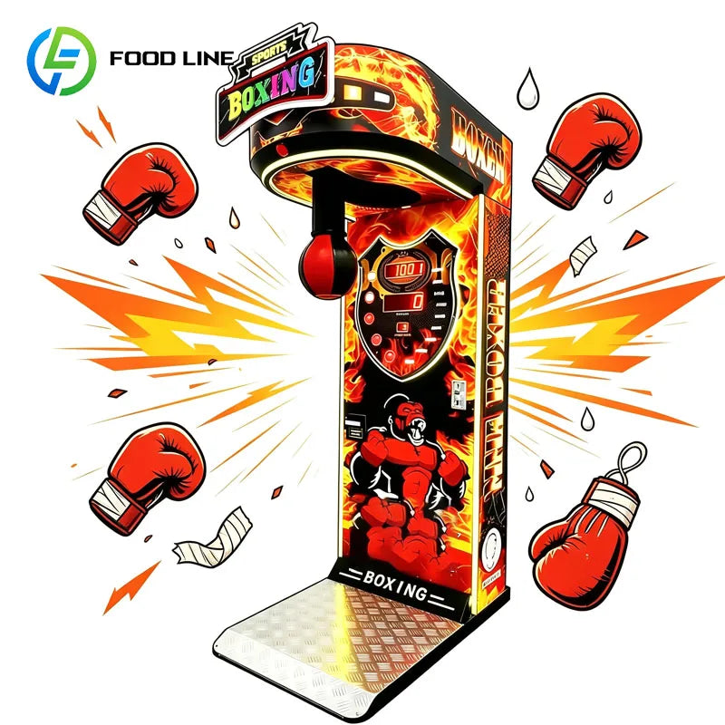 Máquina de Boxeo Arcade, Máquina de Golpear, Medidor de Fuerza, Juego con Puntuación Digital para Bares, Centros Comerciales, Gimnasios, Personalizable
