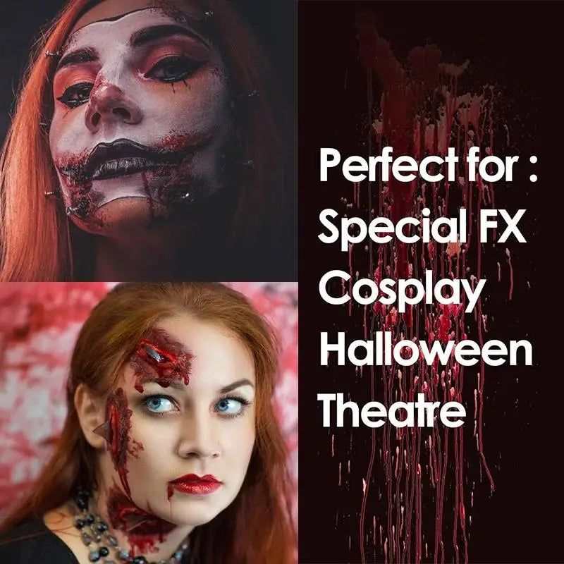 30 ml de látex líquido para maquillaje de efectos especiales, Halloween, cicatrices, heridas, prótesis, gorro para calvicie, cubrir tatuajes, uso profesional.