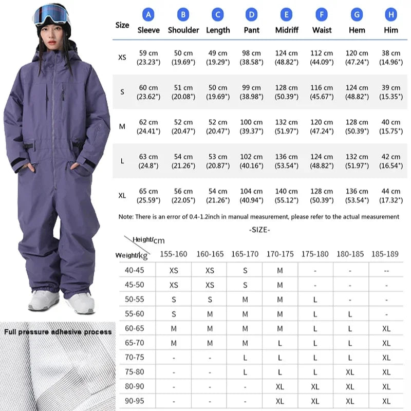 Nuevo Traje de Esquí Impermeable y Cortavientos de 3L, Mono Aislante para Hombre y Mujer, Traje de Snowboard Holgado y Cálido para Deportes al Aire Libre, Traje de Nieve para Invierno