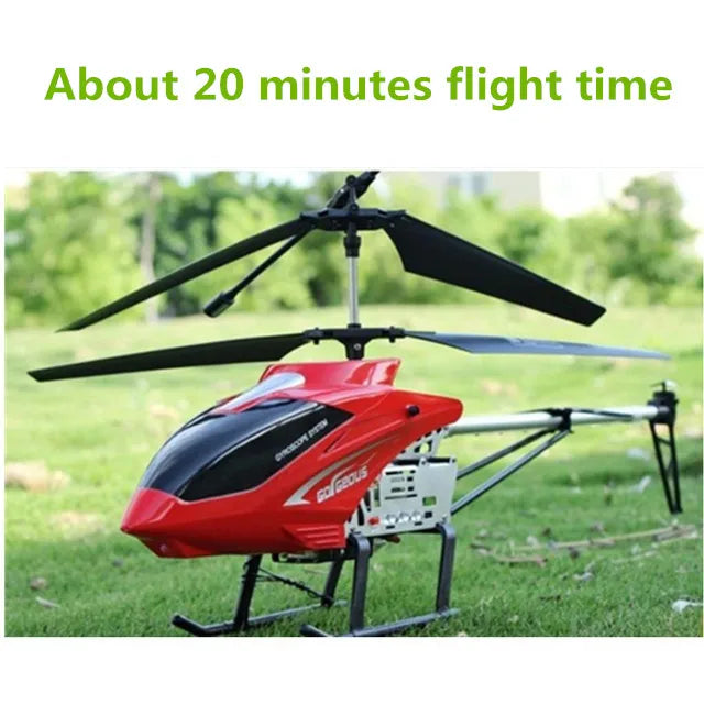 Nuevo helicóptero Rc 3.5CH 80cm avión grande Extra duradero con luces LED aleación para exteriores helicópteros RC distancia de Control 100m