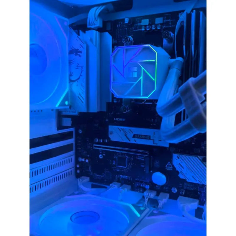 Computadora de escritorio 9600X/5060, modelo "White Sea View Room", máquina de ensamblaje para juegos de e-sports.