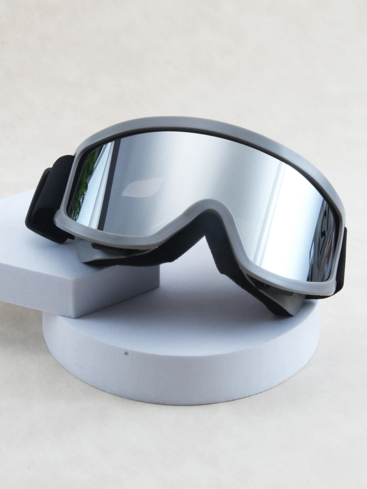 Gafas de esquí de una sola pieza con montura grande para uso diurno y nocturno, acolchadas, a prueba de viento, para esquí individual y snowboard, de alta definición para montañismo