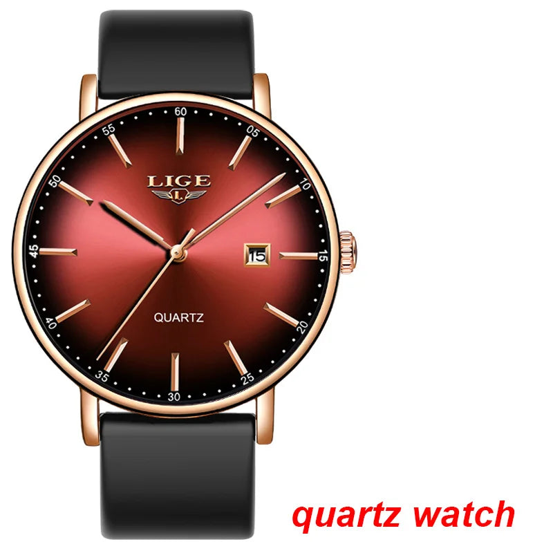 Reloj de pulsera mecánico automático LIGE 2026 para hombre, reloj de lujo de marca superior con tourbillon, reloj de moda para hombre, resistente al agua para negocios